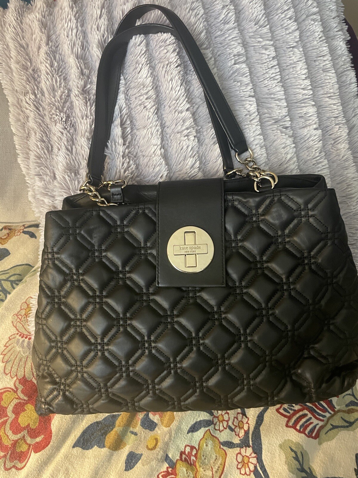 Kate Spade Astor Court Elena Quilted Leather Shoulder Bag eBay