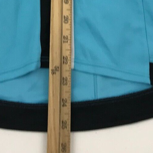 Shebeest Radtrikot Damen Größe M blau schwarz Raglan Shirt 3/4 Zip Erwachsene - Bild 7 von 8