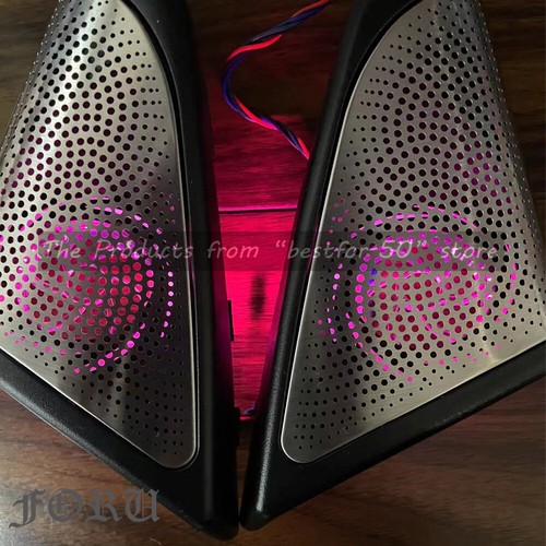 F10 F11 LED Door Tweeter Speaker Cover Ambient Lighting Trim For BMW 2011-2016 - Bild 3 von 5