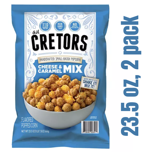 CRETORS Mix di popcorn aromatizzati al formaggio e caramello, (23,5 once, confezione da 2) spedizione gratuita - Foto 1 di 4