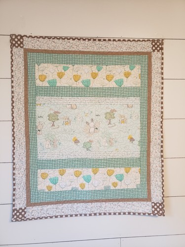 Neutral quilt handmade new - Picture 1 of 6