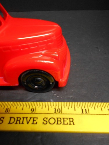 Vtg MARX Sand & Gravel Plastic Truck w/ Pressed Tin Lithograph Dump Body; ca 50s - Picture 7 of 11