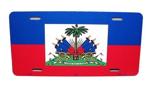HAITI HAITIAN FLAG DRAPEAU DE HAÏTI Metal Novelty Car License Plate Auto Tag - Picture 13 of 15