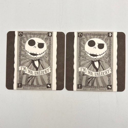 Disney Paper Coasters Poster Art 2013 Jack Skellington Eric Caszatt 2pc WDW - Picture 6 of 6