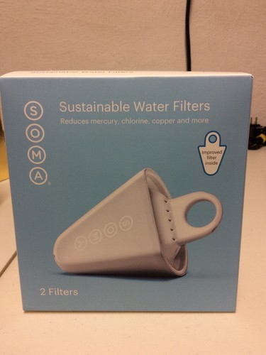 SOMA Sustainable Water Filters Replacement [Pack of 2] BRAND NEW Factory Sealed - Picture 1 of 5