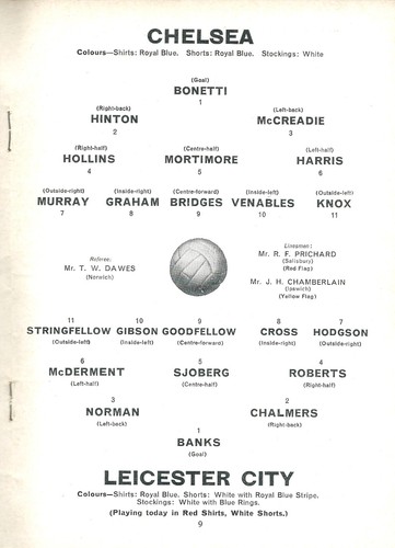 Chelsea v Leicester City Football League Div One 1964-65 Programme Excellent - Picture 3 of 4