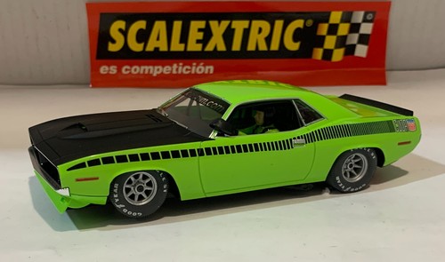Slot Car Scx scalextric 64380 Plymouth Aar Cuda Lime Limited Edition 50 Pieces - Picture 2 of 9