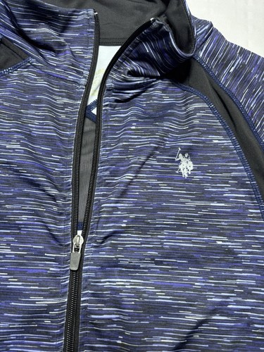 US POLO Assn. Jacket Womens Size X-Large Zip Up Open Back Blue Nice - Picture 4 of 11