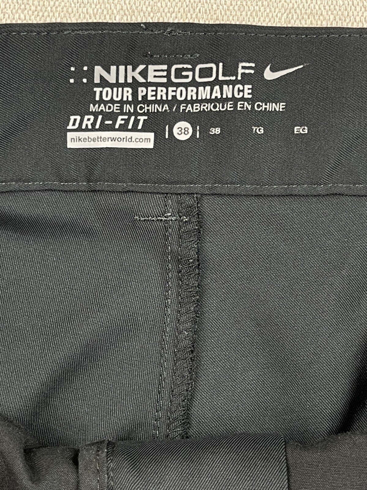 Nike Mens Golf Shorts Dri Fit Tour Performance Black … Gem