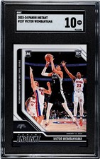 2023 PANINI INSTANT #237 VICTOR WEMBANYAMA  ROOKIE RC SPURS SGC 10 GEM MINT