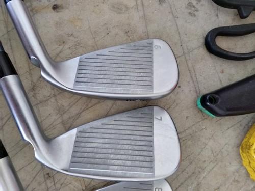 Lefthanded PING G425 IRONS, 6-7-8-9-PW, Black Dot, GRAPHITE REG, Very Nice. - Picture 6 of 13