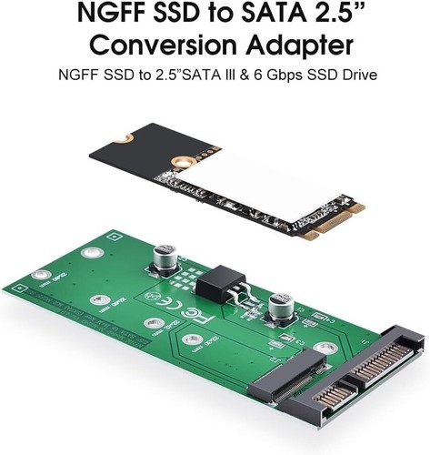 M2 Sata Adapter M.2 NGFF SSD auf 2,5 Zoll SATA III AdapterNicht für M.2 NVME,... - Bild 5 von 11