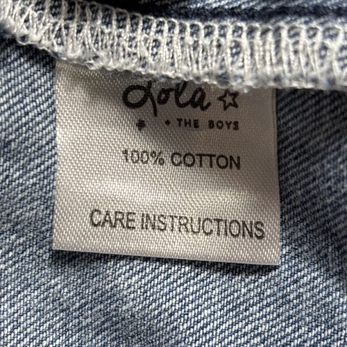 Abito Lola E I Ragazzi Denim Increspato Cotone 8 Zip Blu - Foto 8 di 9