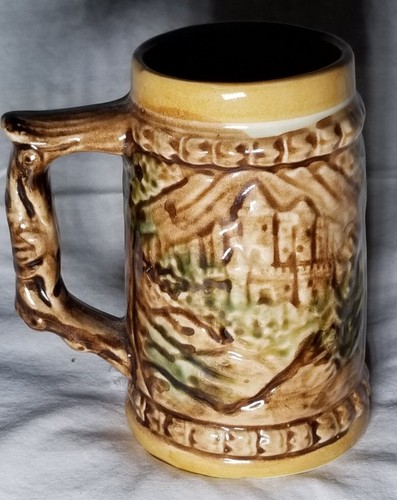Vintage Bier Stein Becher Tasse Österreich Wappen markenlos unmarkiert unmarkiert - Bild 5 von 8