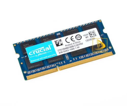Crucial 8GB 2x 4GB DDR3 PC3-8500S 1066Mhz SODIMM Laptop Memory RAM 204Pin·PC8500 - Picture 2 of 4