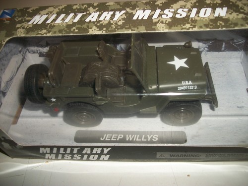 Jeep Willys U.S.A. Army Green 1:32 Diecast Model Car by New Ray - Picture 2 of 8