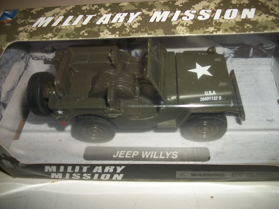 Jeep Willys U.S.A. Army Green 1:32 Diecast Model Car by New Ray - Image 2 of 4