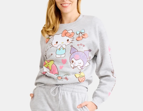 Sudadera para mujer Hello Kitty & Friends con gráfico de garabatos talla XXS (00) - Imagen 5 de 6