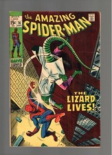 AMAZING SPIDER-MAN # 76  ( 1969 )  LIZARD!  MARVEL COMICS NICE COPY!  6.5/7.0