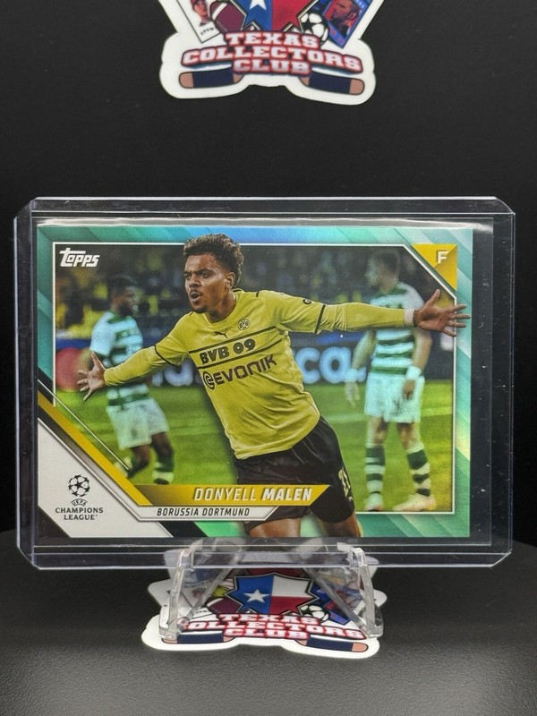2021-22 Topps Chrome UEFA UCL DONYELL MALEN Aqua Lava #34 171/299