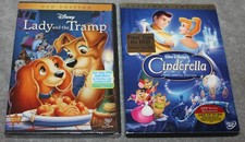 DVD CINDERELLA PLATINUM EDITION & LADY AND THE TRAMP SEALED 