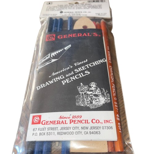 General's Charcoal and Graphite Drawing Kit Set of 10 New Unopened - Picture 5 of 5