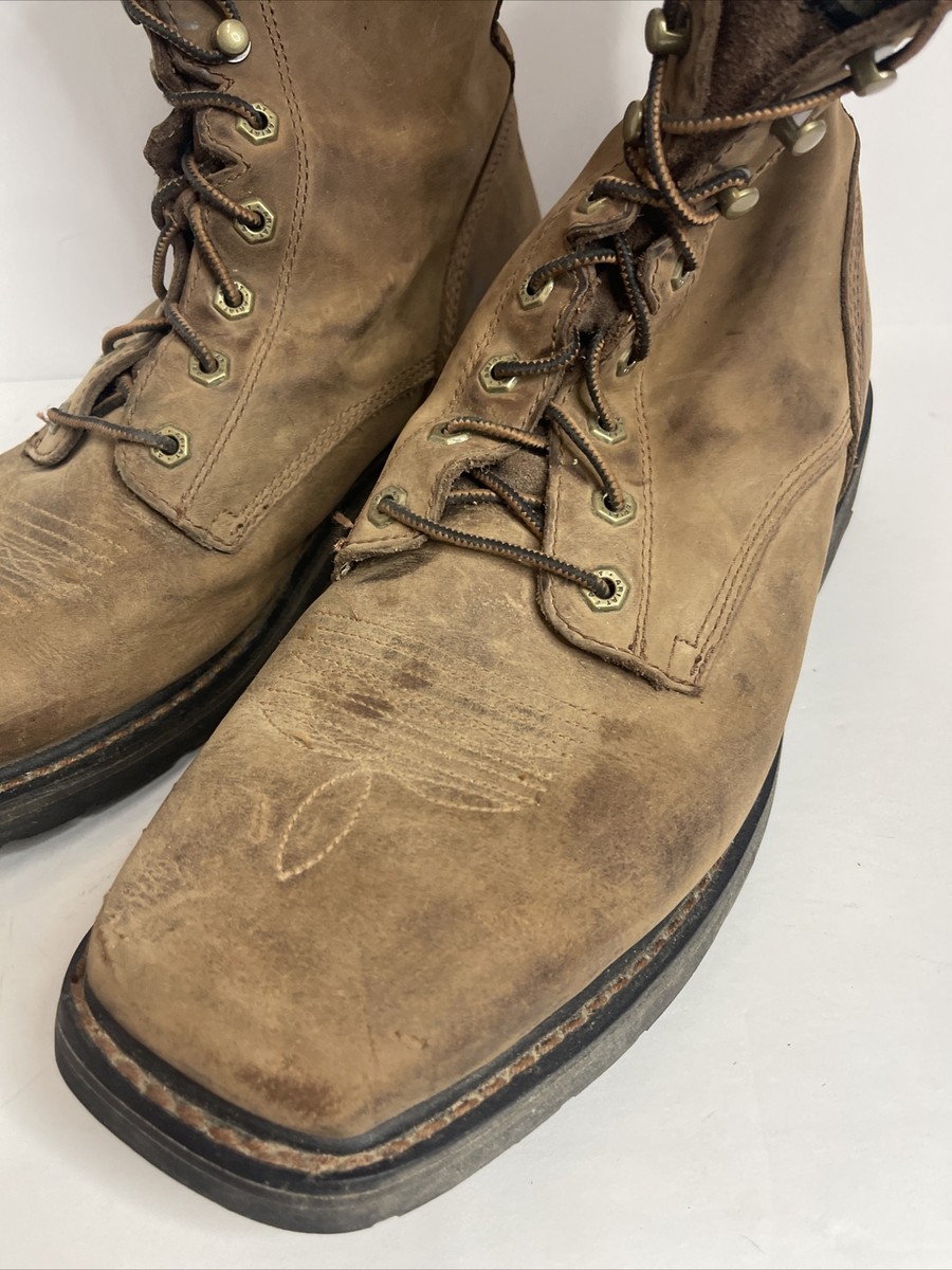 Ariat ATS Men s Cascade Size 14.D Square Toe Brown Work Boots US