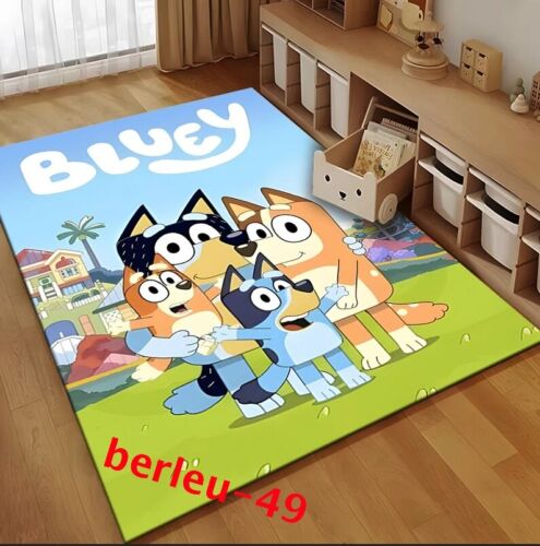 Kids Bingo Bluey Bedroom Decors Carpets Anti-Slip Rugs Doormat Floor Mats Gift - Picture 14 of 21