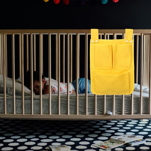 Crib Hanging Bag Diaper Storage Closet Shelves Wall Mounted Baby Bath Toys - Picture 4 of 12