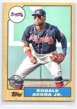 2022 Topps Update #87TBU-11 Ronald Acuña Jr. #87TBU-11 1987 Topps