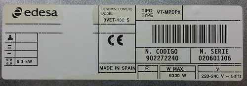 Widerstand 1652032911 Fagor 2VFT-400S EDESA 3VET-132 S Cod. 902272240 16,5cn - Bild 4 von 4