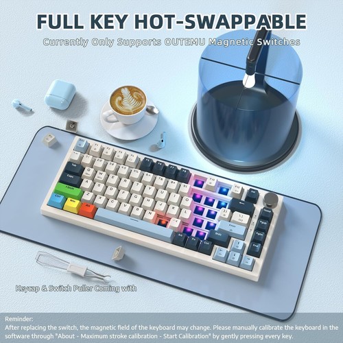 ATTACK SHARK K85 RGB Rapid Trigger Mechanische kabelgebundene Gaming Tastatur - Bild 16 von 27