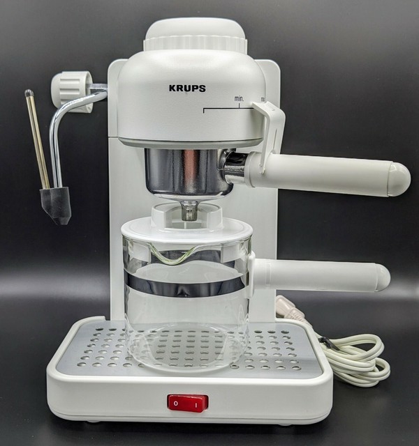 Krups 963 Espresso Mini 4-Cup Cappuccino Machine White ...