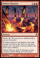 Molten Disaster - Light Play MTG Commander 2013 Edition