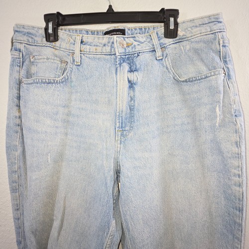 Pantalones de mezclilla desgastados rectos de tiro alto Free Assembly para hombre talla 18 - Imagen 4 de 13