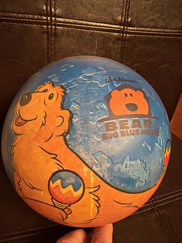 Vintage Bear In The Big Blue House 10”  Inflatable Ball Deflates After Awhile