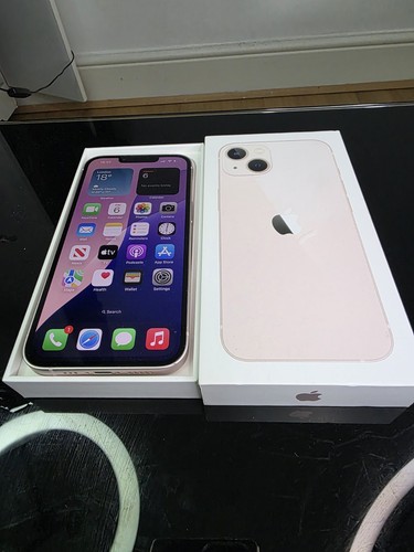 🔥Apple iPhone 13 - 128 Go - Rose (Désimlocké) - GRADE A++🔥92% Boîte batterie et câble - Photo 2 sur 21