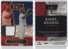 2022 Panini Select Select Swatches Tri-Color Prizm /99 Raisel Iglesias #SELS-RI