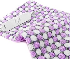 Full Weighted Electric Heating Pad for Back Pain, Cramps, Relief - Auto Shut Off