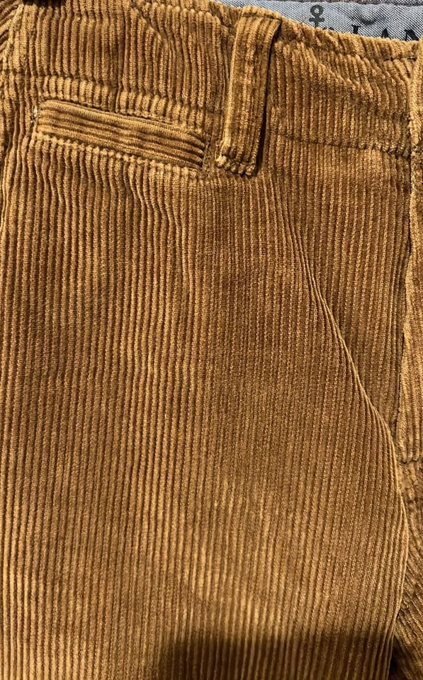 Pantalones Lands’ End niños talla 12 marrón pana, usados en excelente estado ancho ballena, rodillas reforzadas Foto 3 de 4