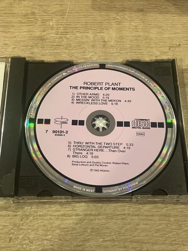 Principle of Moments by Robert Plant (CD, 1990) Import West Germany Target CD - Imagen 4 de 6