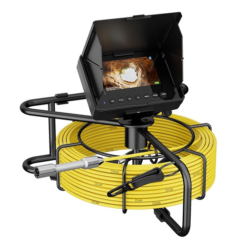 4.3" Monitor  30M Drain Sewer Pipe Inspection Camera 17mm Industrial Endoscope - Imagen 1 de 16