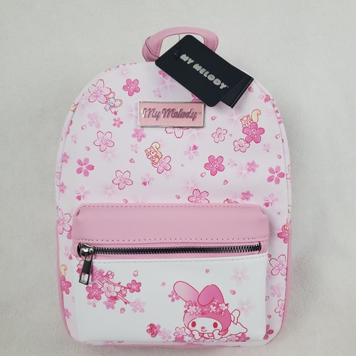 Sanrio My Melody Cherry Blossom Mini Backpack - Pink Sakura Flowers Bunny - NWT - Picture 1 of 6