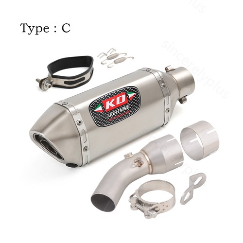 51MM Muffler For Kawasaki Ninja 650 Z650 2023-2025 Exhaust Connect Link Mid Pipe - Picture 5 of 12