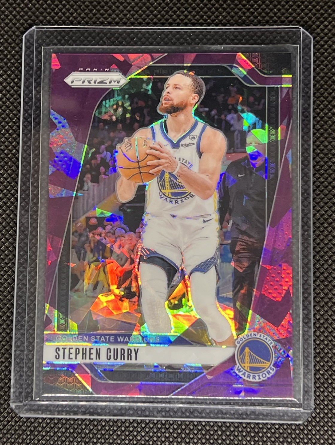 2024-25 Panini Prizm  STEPHEN CURRY #134 Base Prizms Purple Ice /149 Warriors