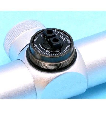 Long Eye Relief Pistol Scout Scope 2-7X32 Silver Chrome with weaver rings - Picture 5 of 5