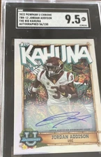 Jordan Addison 2022 Bowman U Big Kahuna Rookie Auto RC #122/150 #TBK-12