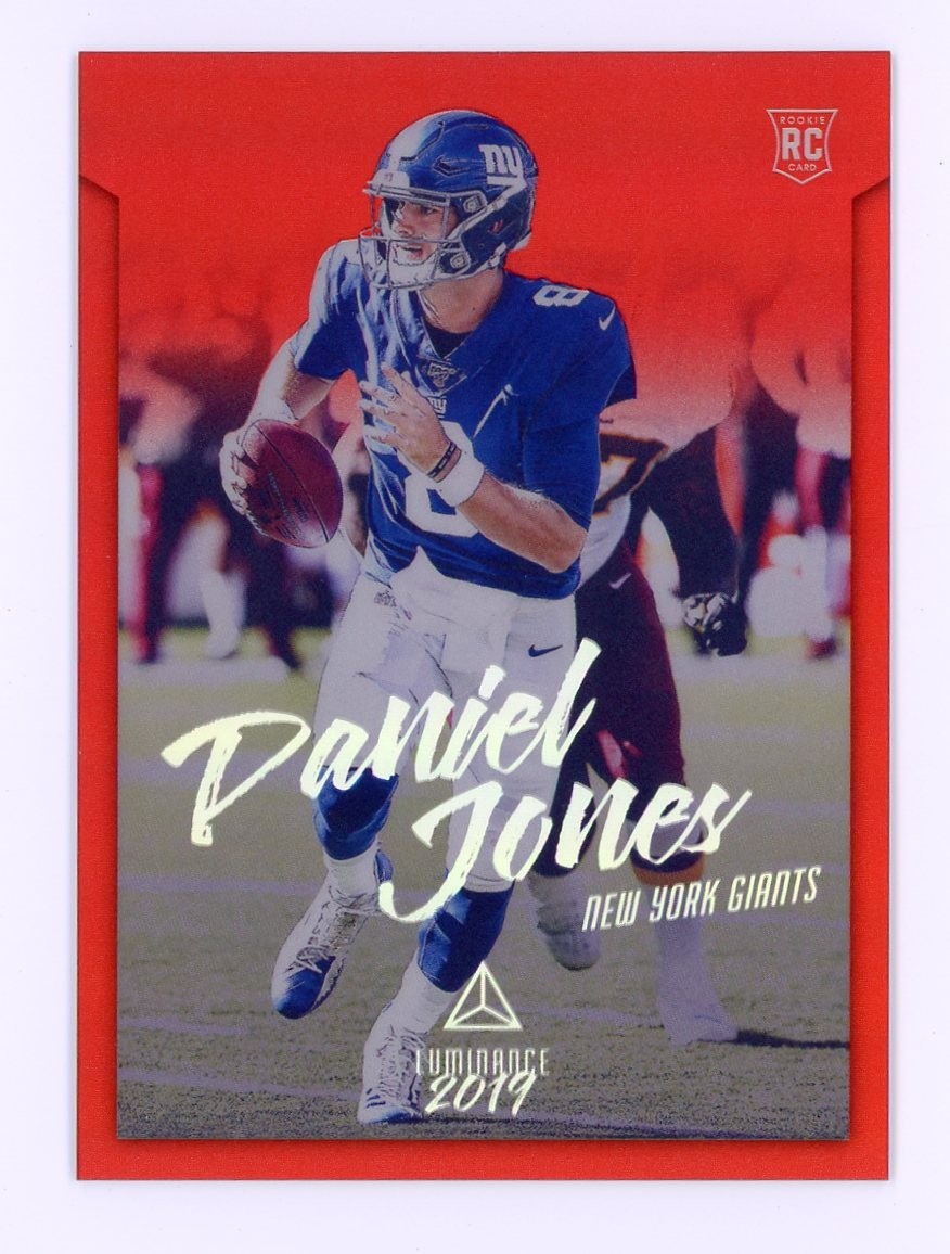 2019 Panini Chronicles Luminance #203 Daniel Jones RC Rookie Red /99