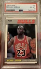 1987 Fleer MICHAEL JORDAN Card PSA 8 NM MINT #59 Basketball Chicago Bulls