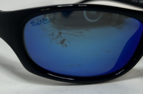 Salt Life Sunglasses Fiji Made in Italy. Black Frame Blue Lenses. Frames Only. - Picture 3 of 11